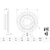 BOSCH Disques de frein pour TOYOTA: Land Cruiser (Ref: 0 986 479 F07)