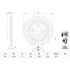 Bosch BD2759 Disques de frein - certification ECE-R90-1 jeu de 2 disques