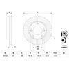 Bosch BD2765 Disques de frein - certification ECE-R90-1 jeu de 2 disques