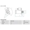 Bosch Démarreur, 12 V, par ex. pour Mercedes-Benz