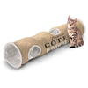 EBI D&D Tunnel pour chat Côte d'Ivoire 25x120cm Marron et Blanc 434/436448