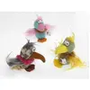 Jouet peluche pour chat avec l'herbe à chat et au hochet Ebi Wanna Cra...