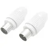 Hama - Kit coaxial, fiche mâle/fiche femelle, verrouillable (00205212)
