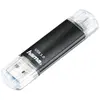 Hama Clé USB "Laeta Twin", USB 3.0, 128 GB, 40 MB/s, noire, emballage...