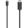 Hama 00200718 câble USB 1,5 m USB C HDMI Type A (Standard) Noir