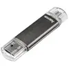 Hama Laeta Twin 16GB lecteur USB flash 16 Go USB Type-A 2.0 Gris