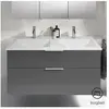 Burgbad Eqio Vasque en fonte minérale avec meuble bas, 2 tiroirs, SEYV...
