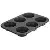 Moule à muffins 6 empreintes 28 x 19 cm Zenker Black Metallic ref. 6534