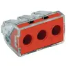 Boîte de 50 bornes de connexion automatiques transparentes 3 fils (2,5...