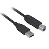 Sharkoon 3m, USB3.0-A/USB3.0-B câble USB USB 3.2 Gen 1 (3.1 Gen 1) USB...