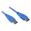 Sharkoon 2m, 2xUSB3.0-A câble USB USB 3.2 Gen 1 (3.1 Gen 1) USB A Noir