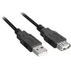 Sharkoon - Rallonge de câble USB - USB (M) pour USB (F) - USB 2.0 - 3 m - noir