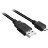Sharkoon 4044951015498, 2 m, USB A, Micro-USB B, 2.0, Mâle-Mâle, Noir