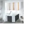 Hoesch ERGO Baignoire en îlot, softcube, 6441.010305552,
