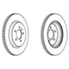 Jeu de 2 disques de frein FERODO DDF2188C - Réf. 1273275