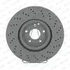 Disque de frein FERODO DDF1650C-1 avant, ventilé, perforé, 1 pièce