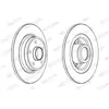 FERODO Disques de frein pour RENAULT: Laguna (Ref: DDF1364C-1)