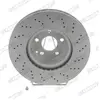 Disque de frein FERODO DDF1120C-1 avant, ventilé, perforé, 1 pièce