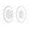 Jeu de 2 disques de frein FERODO DDF1602C - Réf. 1389069