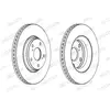 Jeu de 2 disques de frein FERODO DDF1756C - Réf. 1389080