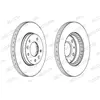 Jeu de 2 disques de frein FERODO DDF1278C - Réf. 1347429
