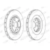Jeu de 2 disques de frein FERODO DDF1727C - Réf. 1347331