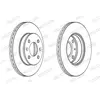 Disque de frein PREMIER High Carbon DDF1529C Ferodo DDF1529C