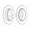 FERODO Disques de frein pour HONDA: FR-V, Stream (Ref: DDF1540C)