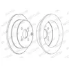 Jeu de 2 disques de frein FERODO DDF1409C - Réf. 1347308