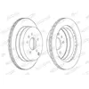 Disque de frein FERODO DDF1660C arrière, ventilé, 2 pièce