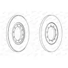 Jeu de 2 disques de frein FERODO DDF1537 - Réf. 1120646