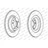 FERODO Disques de frein pour PEUGEOT: 407 (Ref: DDF1744)