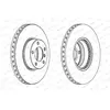 Disque de frein PREMIER Coat+ disc DDF1202C-1 Ferodo DDF1202C1