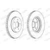 Disque de frein PREMIER Coat+ disc DDF1125C Ferodo DDF1125C