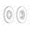 Disque de frein PREMIER Coat+ disc DDF1113C Ferodo DDF1113C