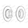 Disque de frein PREMIER Coat+ disc DDF1035C Ferodo DDF1035C