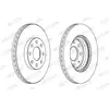 Disque de frein PREMIER Coat+ disc DDF1304C Ferodo DDF1304C