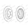 Disque de frein PREMIER Coat+ disc DDF1234C Ferodo DDF1234C