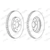 Disque de frein PREMIER Coat+ disc DDF1236C Ferodo DDF1236C