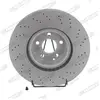 Disque de frein FERODO DDF1639C-1 avant, ventilé, perforé, 1 pièce