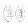 Disque de frein PREMIER Coat+ disc DDF1155C Ferodo DDF1155C