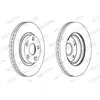 Disque de frein PREMIER Coat+ disc DDF1401C Ferodo DDF1401C