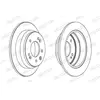 Disque de frein PREMIER Coat+ disc DDF1618C Ferodo DDF1618C