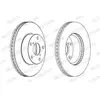 Disque de frein PREMIER Coat+ disc DDF1216C Ferodo DDF1216C