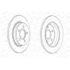 FERODO Disques de frein pour FORD: Focus (Ref: DDF2061C)
