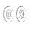Jeu de 2 disques de frein FERODO DDF2461C - Réf. 1358328
