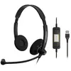 Sennheiser EPOS SC 60 USB ML Both-Side UC Headset with Call Control for MS Lync 504547 Noir