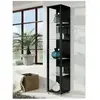 Vitrine 1 porte NAXOS coloris noir