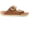 Sandales femme Birkenstock Arizona Big Buckle Natural Leather Oiled Rouge 43 Étroit 1011073