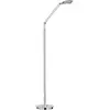 HELL Lampadaire arqué LED Evolo CCT, nickel mat/chromé